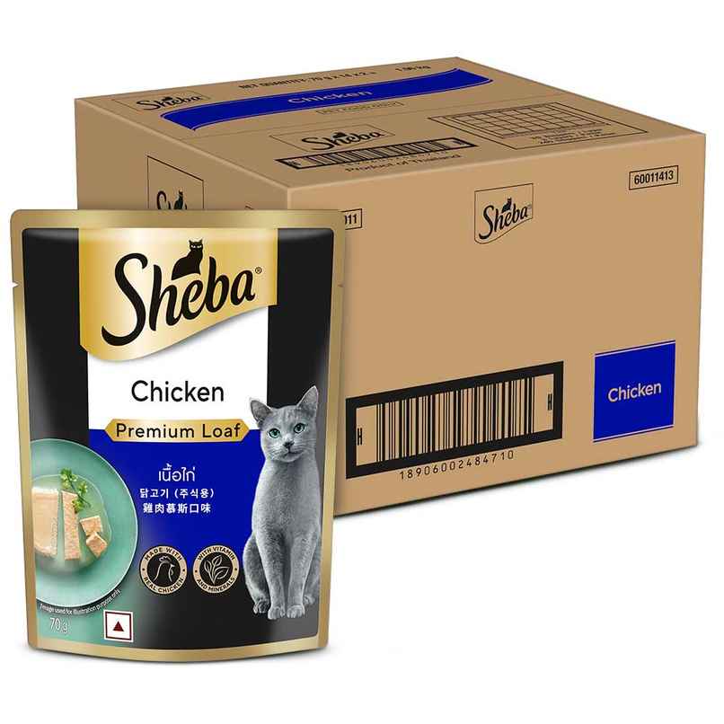 Sheba Fine Adult Chicken Premium Loaf Wet Cat Food