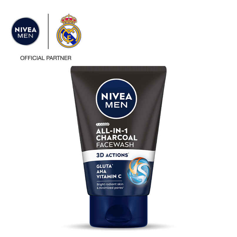 Nivea Men Face Wash All In 1 Charcoal Nivea Men Face Wash All In 1 Charcoal