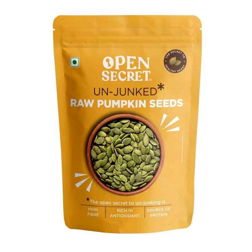 Open Secret Raw Pumpkin Seeds - Healthy Diet Snack, Protein Rich, High In Fibre