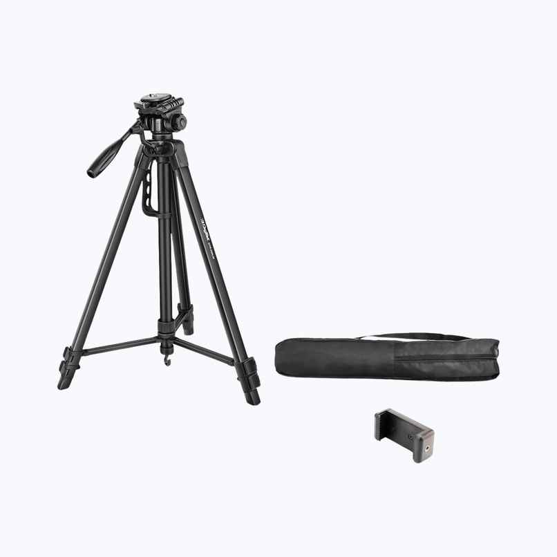 Digitek Dtr 550 Lw 67Inch Foldable Tripod Stand With Phone Holder 360 Degree Head,5Kg Load Capacity Digitek Dtr 550 Lw 67Inch Foldable Tripod Stand With Phone Holder 360 Degree Head,5Kg Load Capacity