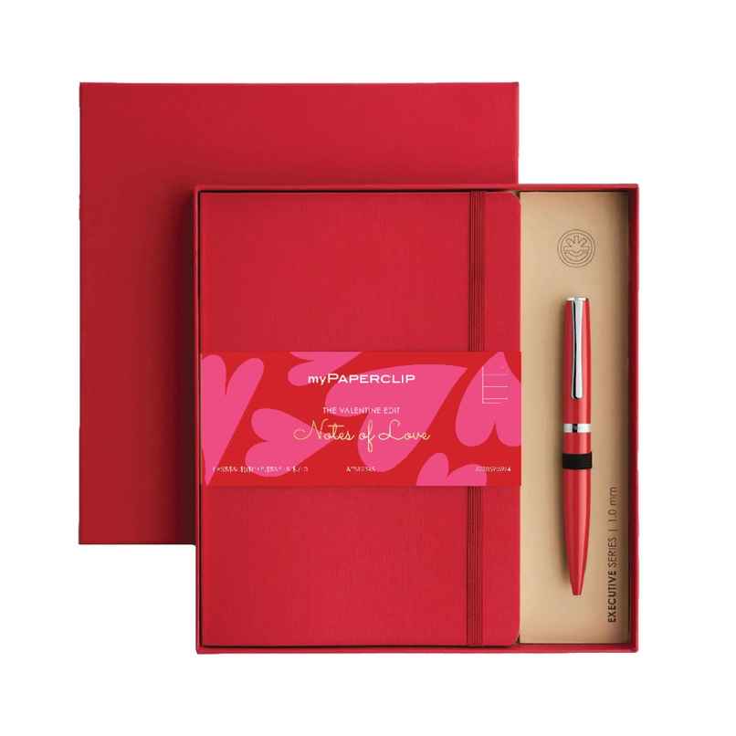 myPAPERCLIP Combo Notebook and Pen Red