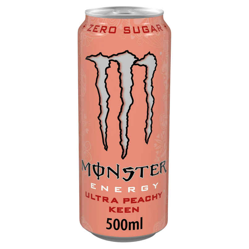 Monster Ultra Peachy Keen Zero Sugar High Caffeinated Drink Monster Ultra Peachy Keen Zero Sugar High Caffeinated Drink