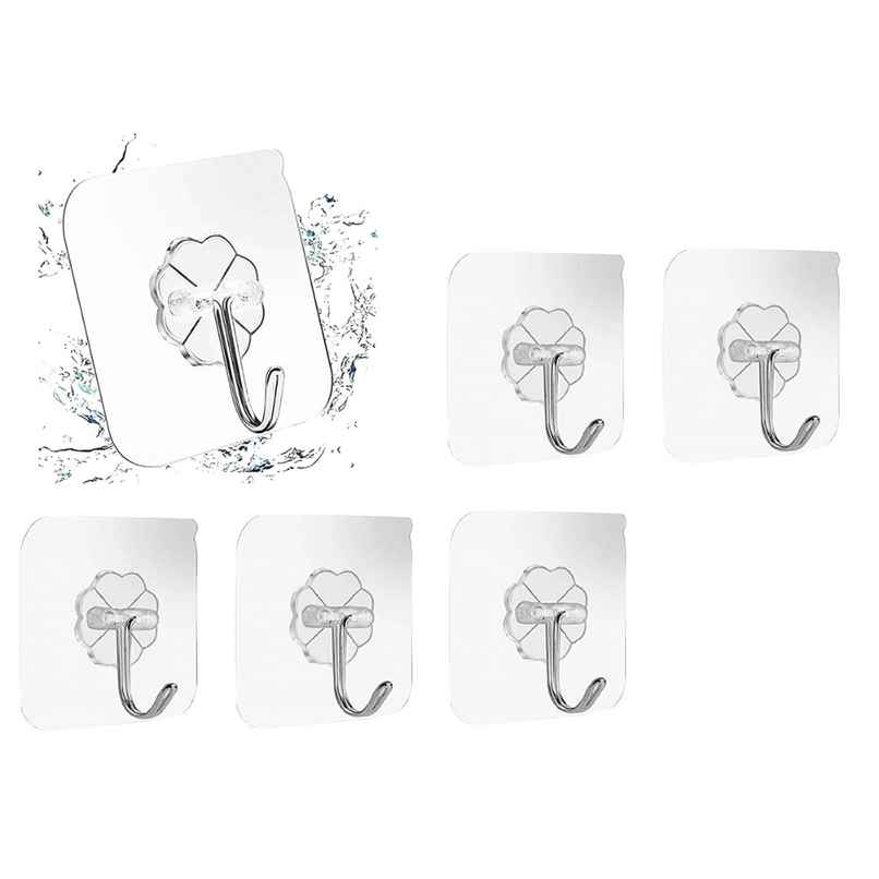 SE7EN Transparent adhesive wall Kitchen Hooks SE7EN Transparent adhesive wall Kitchen Hooks