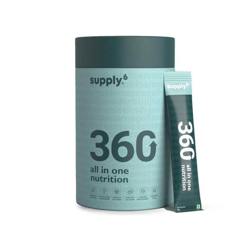 Supply6 360 Ultimate Health Powder Probiotics & SuperFOODs For Gut Health & Immunity