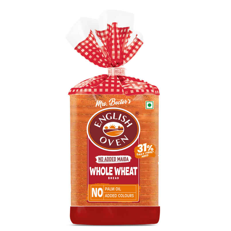 English Oven Zero Maida Whole Wheat Bread | High Fibre English Oven Zero Maida Whole Wheat Bread | High Fibre