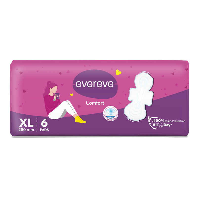 Evereve Comfort Sanitary Pads for Women XL | 280 mm Evereve Comfort Sanitary Pads for Women XL | 280 mm
