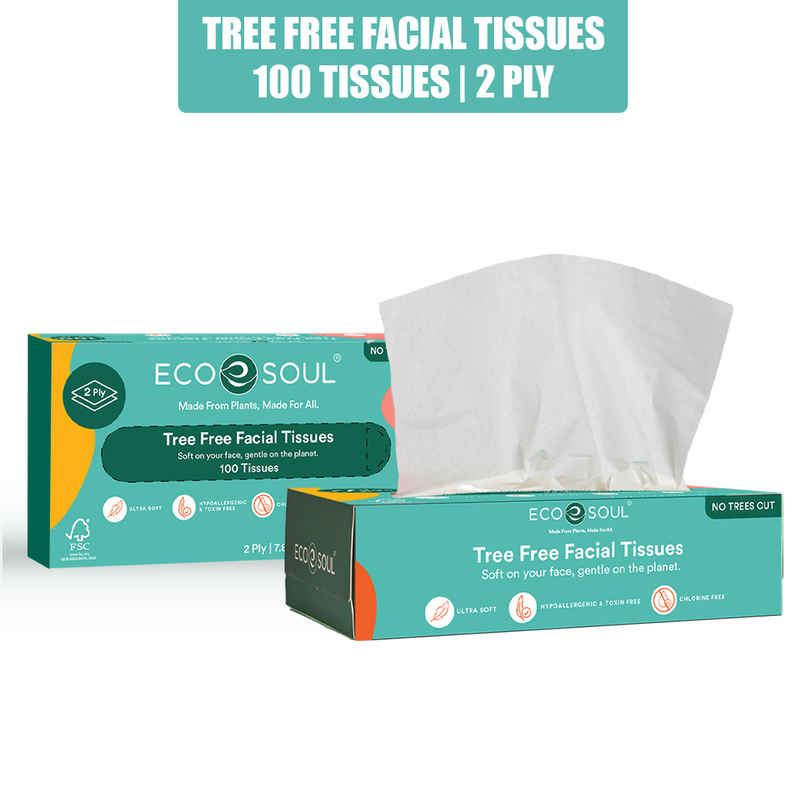 ECO SOUL 2Ply | Facial Tissue Paper Box | 100 Count | Carbox Tissue ECO SOUL 2Ply | Facial Tissue Paper Box | 100 Count | Carbox Tissue
