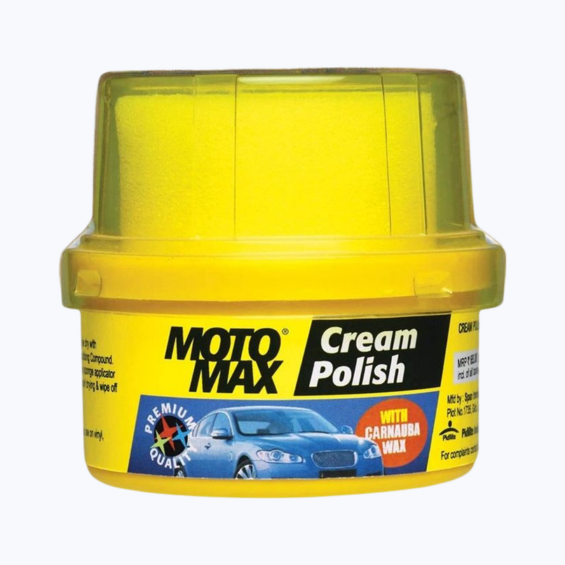 Motomax Bike & Car Cream Polish | 60 gm with Carnuba Wax and Micro Polishing Agents