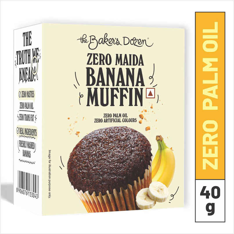 The Baker'S Dozen Zero Maida Banana Muffin