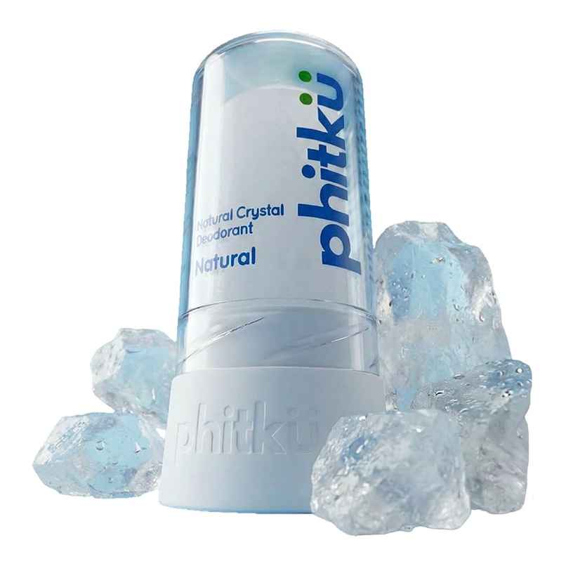 Phitku Crystal Roll On Deodorant | Natural Unscented for Men & Women | Long Lasting Odor Control