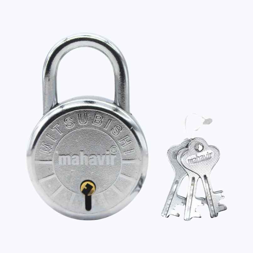 Se7en Padlock With 3 Keys - 50mm - Round Shaped