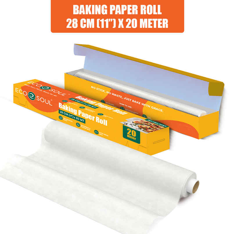 Eco Soul | Baking Paper Roll | Eco Friendly | 20 m Eco Soul | Baking Paper Roll | Eco Friendly | 20 m