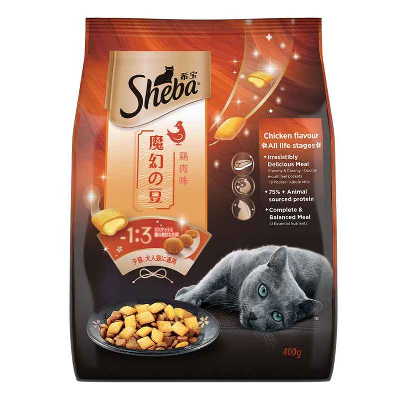 Sheba Kitten and Adult Chicken Flavour Dry Cat Food