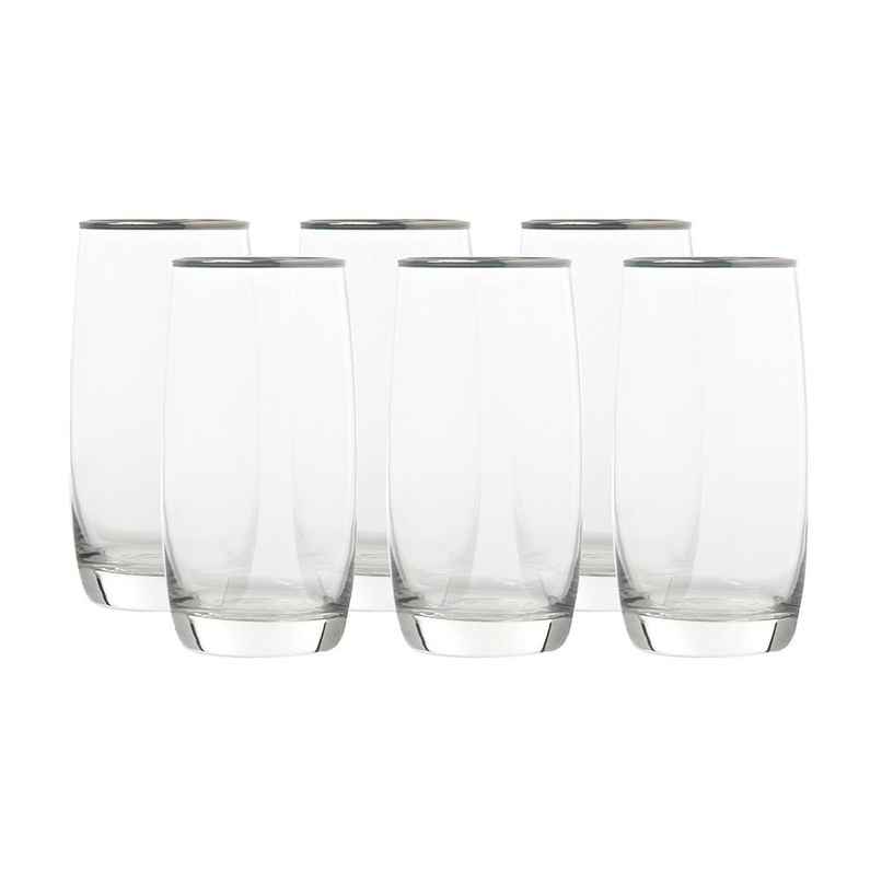 Ocean Ivory Water Glass Platinum Band | 370 ml | 6 pcs