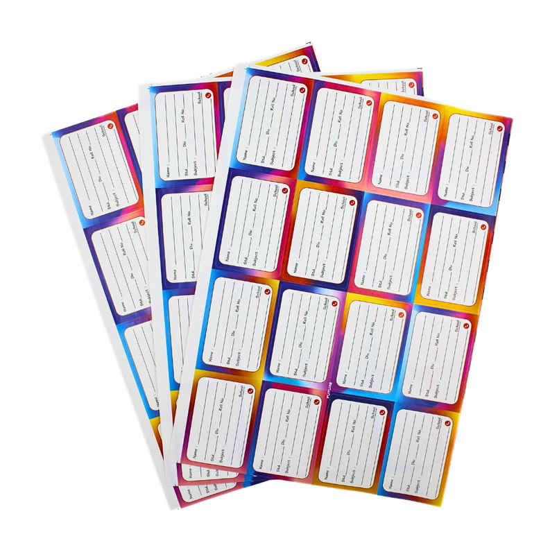 School Notebook Name Stickers