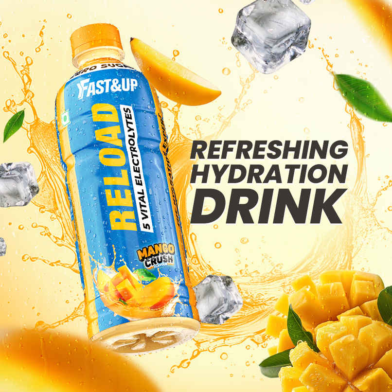 Fast&Up Reload Zero Sugar Mango Flavor Energy Drink with Electrolytes Fast&Up Reload Zero Sugar Mango Flavor Energy Drink with Electrolytes