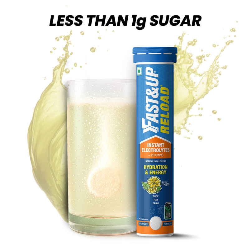 Fast&up Reload Energy Drink Low Sugar Electrolyte | Mojito Flavour Fast&up Reload Energy Drink Low Sugar Electrolyte | Mojito Flavour