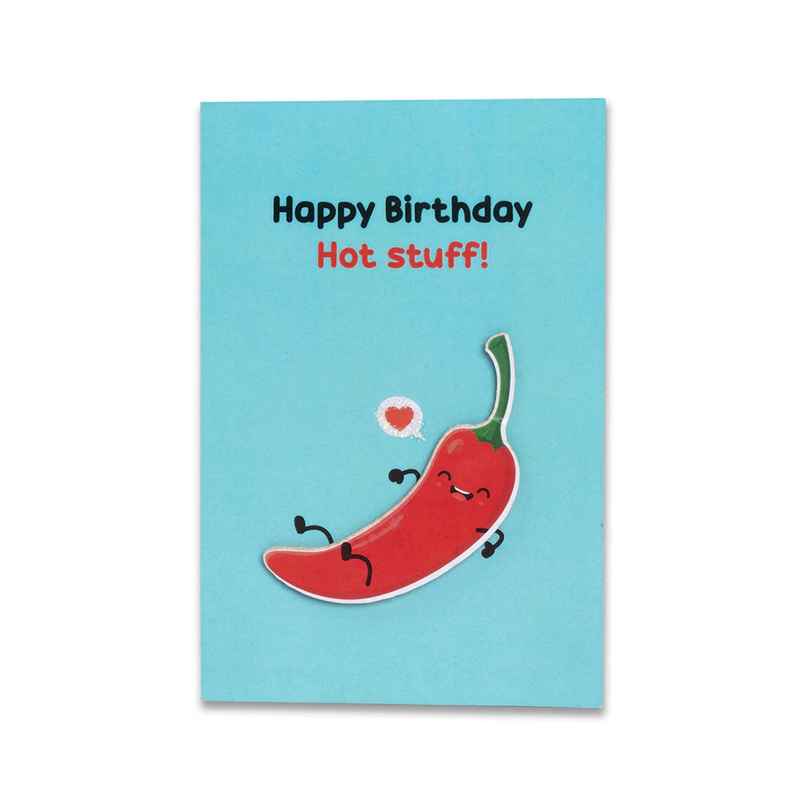Itsy Bitsy 3d Greeting Card & Envelope Hot Stuff 4 x 6 Inch Approx 2 Pc Lb