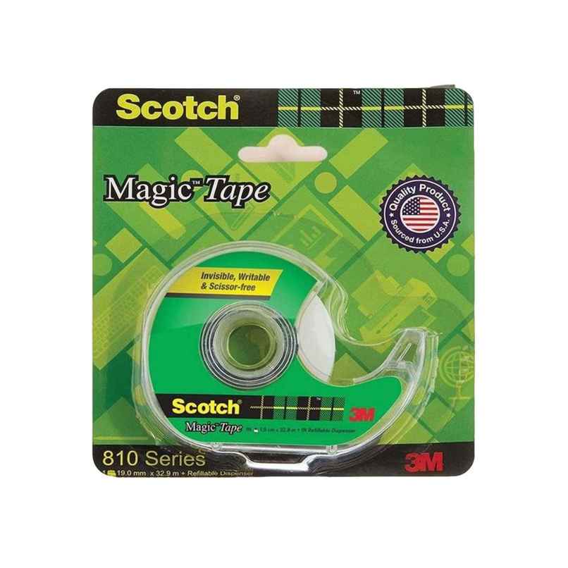 Scotch 810D Magic Tape - Paper Transparent Tape | 1.9 cm x 32.9 m