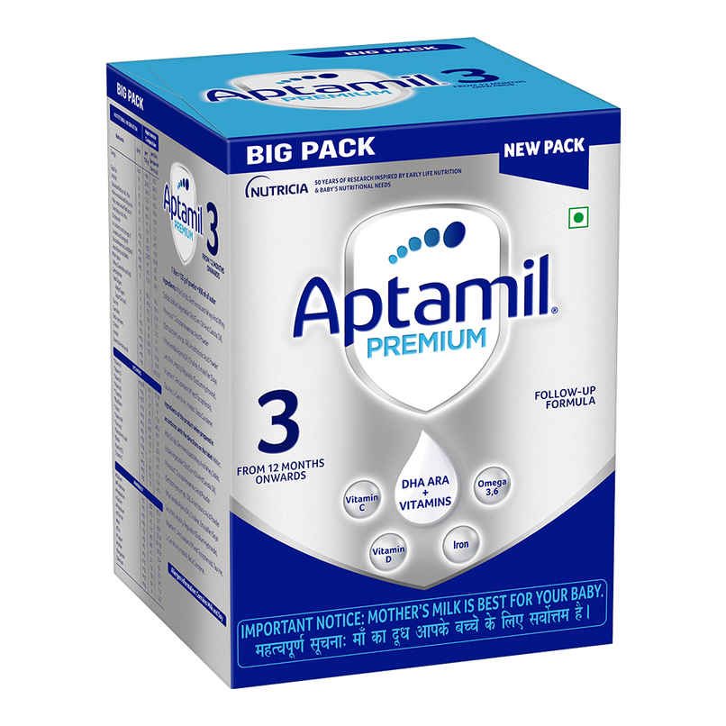 Aptamil Premium Infant Formula for Babies - Stage 3 (12-24 Months) with DHA ARA