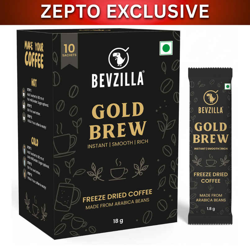 Bevzilla Gold Brew Freeze Dried Coffee Sachets