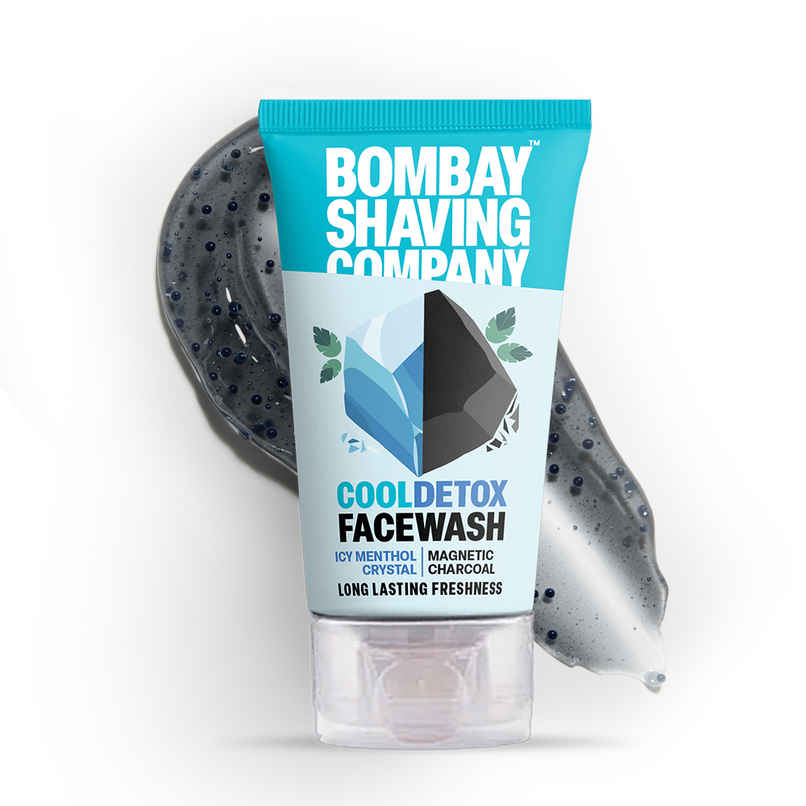 Bombay Shaving Company Cool Detox Face wash - Charcoal Deep Clean & Menthol Cooling Bombay Shaving Company Cool Detox Face wash - Charcoal Deep Clean & Menthol Cooling