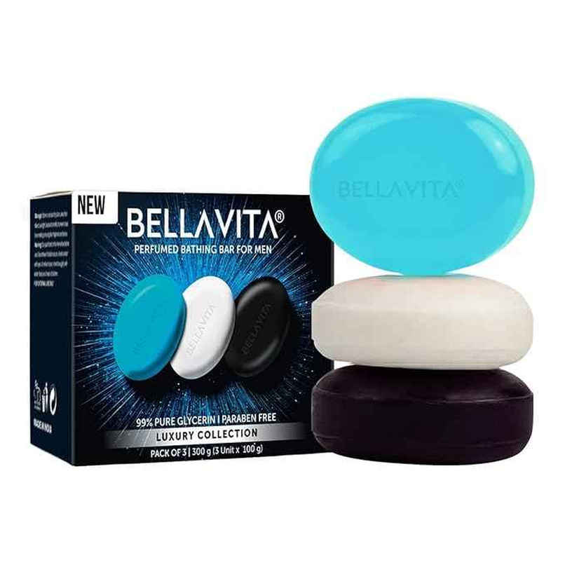 Bella Vita Perfumed Bathing Soap For Men 3 X 100 gm