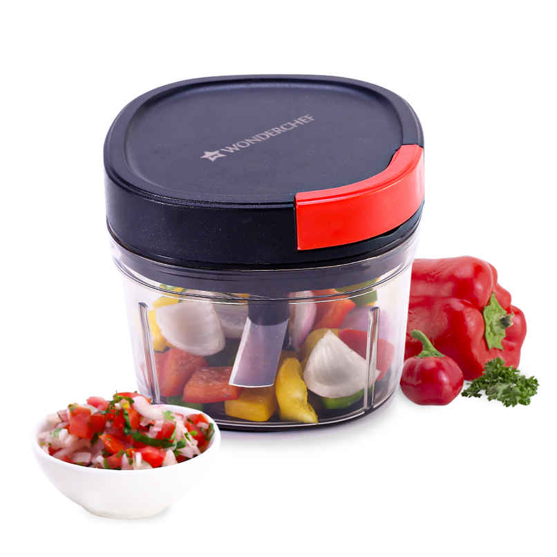 Wonderchef Glory String Chopper With 3 Sharp Stainless Steel Blades 600 ml Wonderchef Glory String Chopper With 3 Sharp Stainless Steel Blades 600 ml