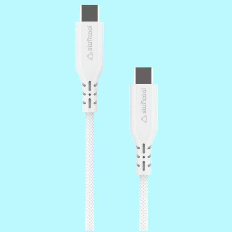 Stuffcool Alto USB Cable - White | PET Braided | Long Strain Relief Stuffcool Alto USB Cable - White | PET Braided | Long Strain Relief