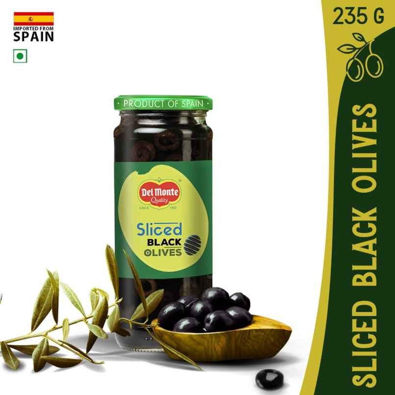 Del Monte Black Sliced Olives | Suitable for Snacking and Salads Del Monte Black Sliced Olives | Suitable for Snacking and Salads