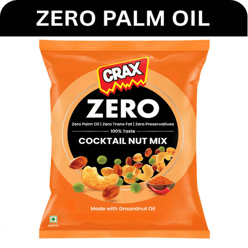 Crax Zero No Palm Oil Cocktail Nut Mix Namkeen Snacks Crax Zero No Palm Oil Cocktail Nut Mix Namkeen Snacks