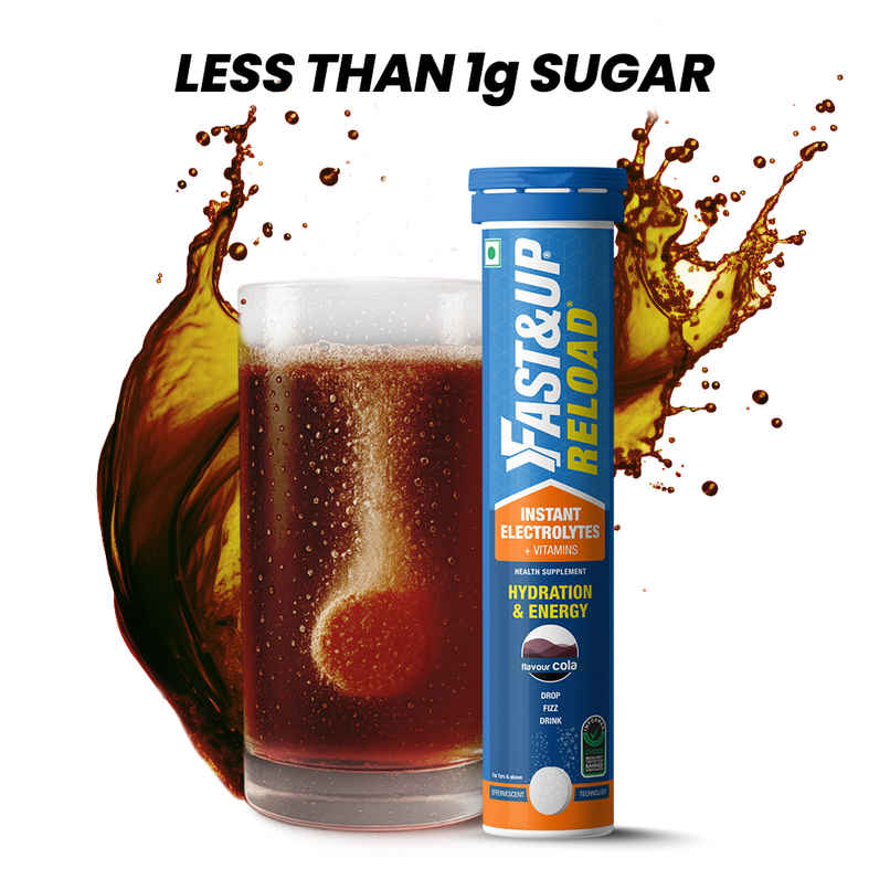 Fast&Up Reload Low Sugar Instant Hydration with 5 Essential Electrolytes | Cola