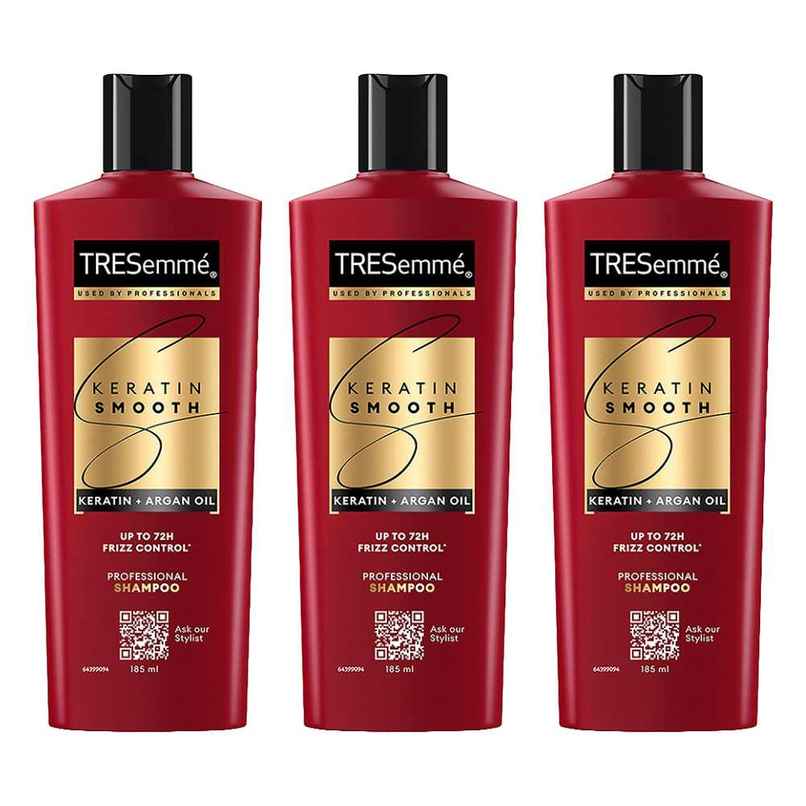 TRESemme Keratin Smooth Anti-Frizz Shampoo with Keratin & Argan Oil for Dry, Frizzy Hair | Combo