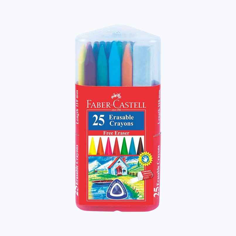 Faber-Castell Erasable Crayons Gift Pack Pack Of 25 | Smooth Coloring Experience Faber-Castell Erasable Crayons Gift Pack Pack Of 25 | Smooth Coloring Experience