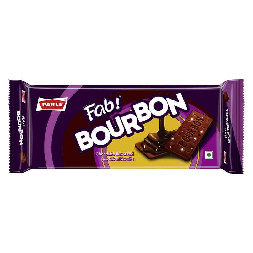 Parle Fab Bourbon | Cream Biscuit Snack Parle Fab Bourbon | Cream Biscuit Snack