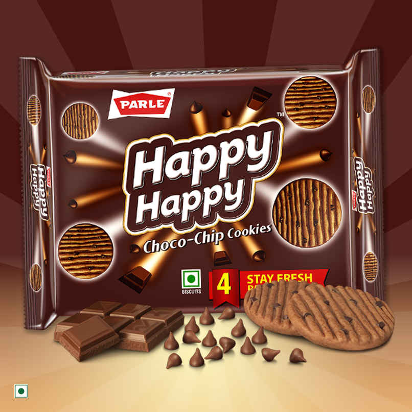 Parle Happy Happy Choco Chip Cookies | Sweet & Crunchy