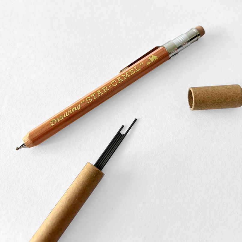 Camel Natural Mechanical Pencil with Lead Case Camel Natural Mechanical Pencil with Lead Case