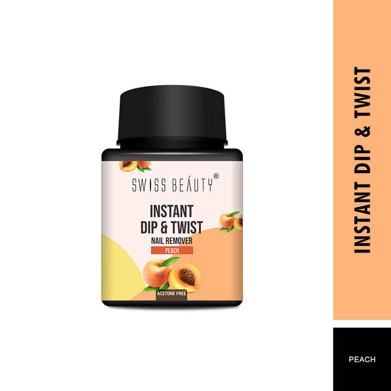 Swiss Beauty Instant Dip and Twist Nail Paint Remover | 01 Peach Swiss Beauty Instant Dip and Twist Nail Paint Remover | 01 Peach