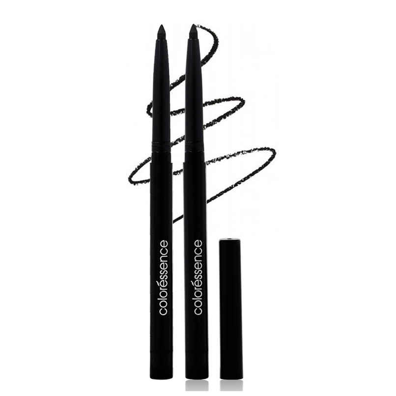 Coloressence Ipop Kajal Pencil Pack of 2 | Intense Black | Waterproof | Smudgeproof | Long Lasting