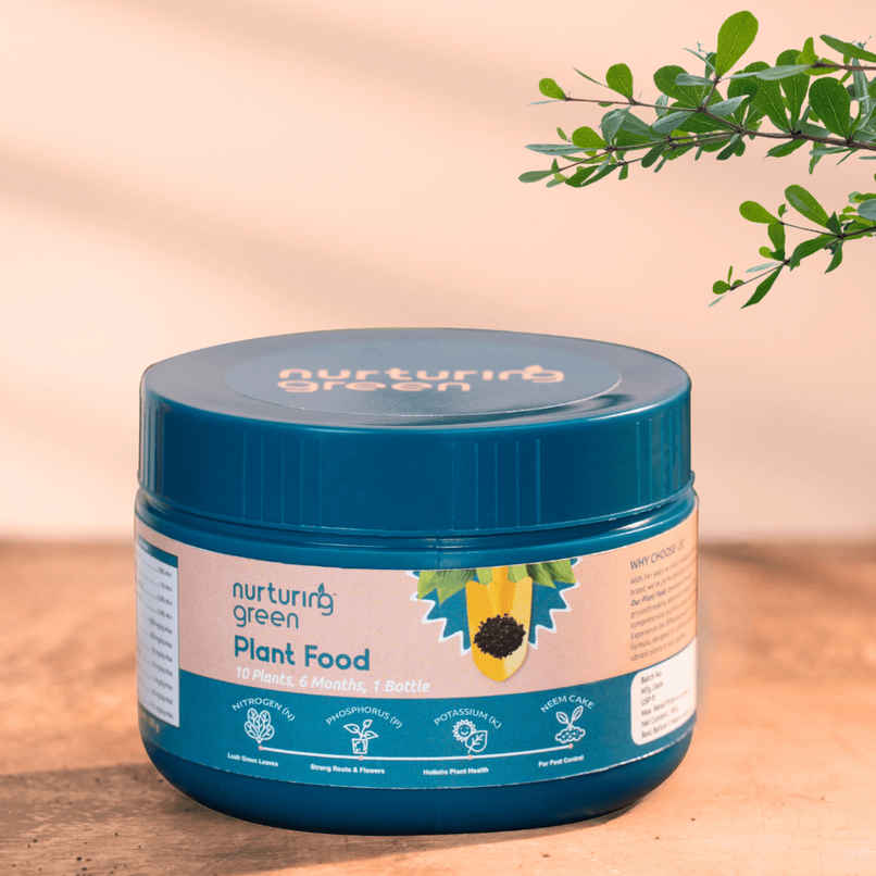 Nurturing Green - Plant Food | 100gm | Growth Supplement | Fertillizer for Soil and Plant Care Nurturing Green - Plant Food | 100gm | Growth Supplement | Fertillizer for Soil and Plant Care