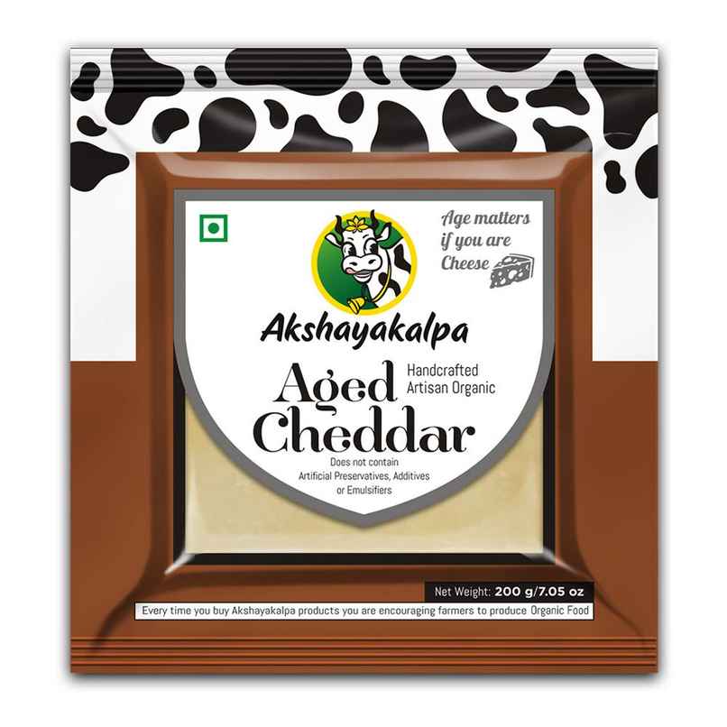 Akshayakalpa Organic Artisanal Aged Cheddar Cheese