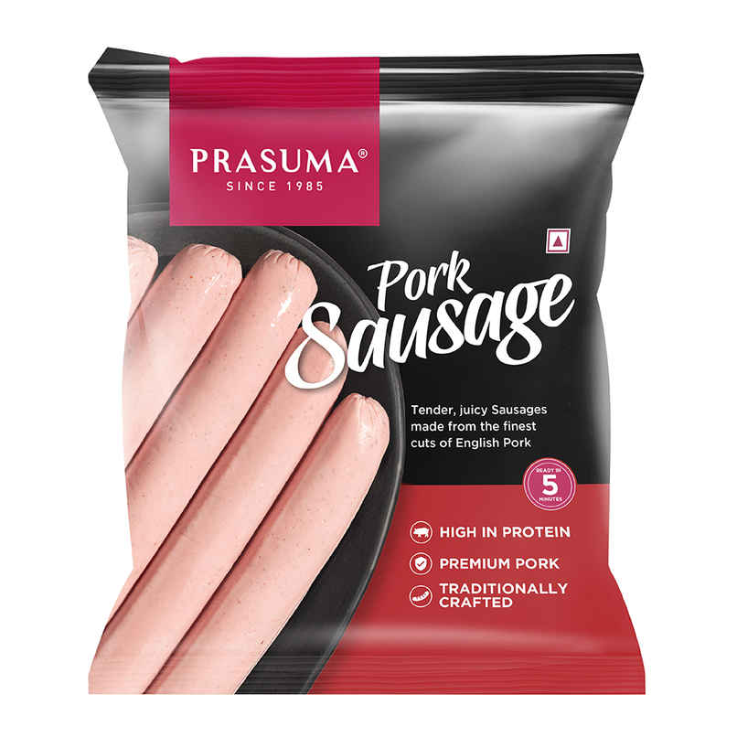 Prasuma Pork Sausage High Protein 250g | No Trans Fat or Preservatives | German Recipe Prasuma Pork Sausage High Protein 250g | No Trans Fat or Preservatives | German Recipe