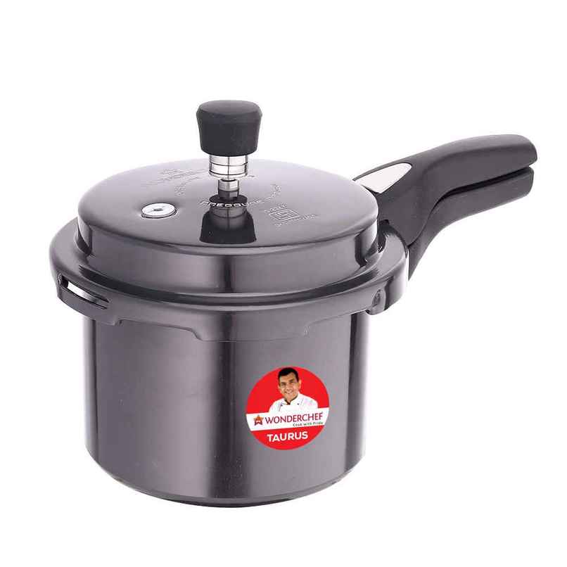 Wonderchef Taurus Hard Anodized Outer Lid Pressure Cooker 3 L Wonderchef Taurus Hard Anodized Outer Lid Pressure Cooker 3 L