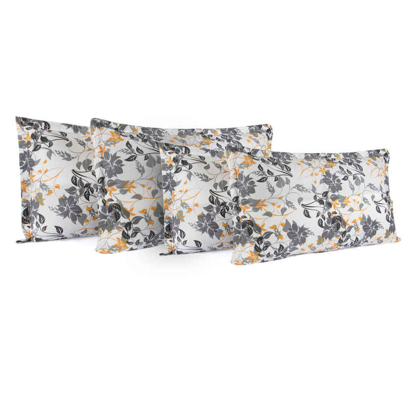 Wakefit 100% Cotton Pillow Cover | Standard Size 27x18 Inch | Set Of 4 | 144 TC | Autumn Sunset