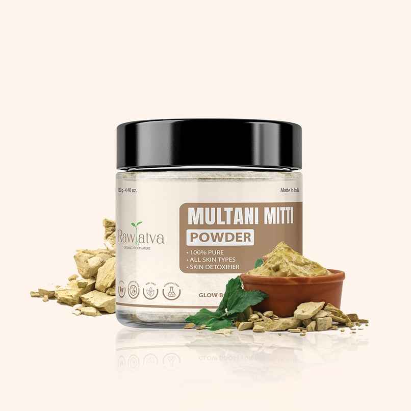 Rawtatva | Multani Mitti Powder For Skin And Hair | Controls Acne & Excess Oil