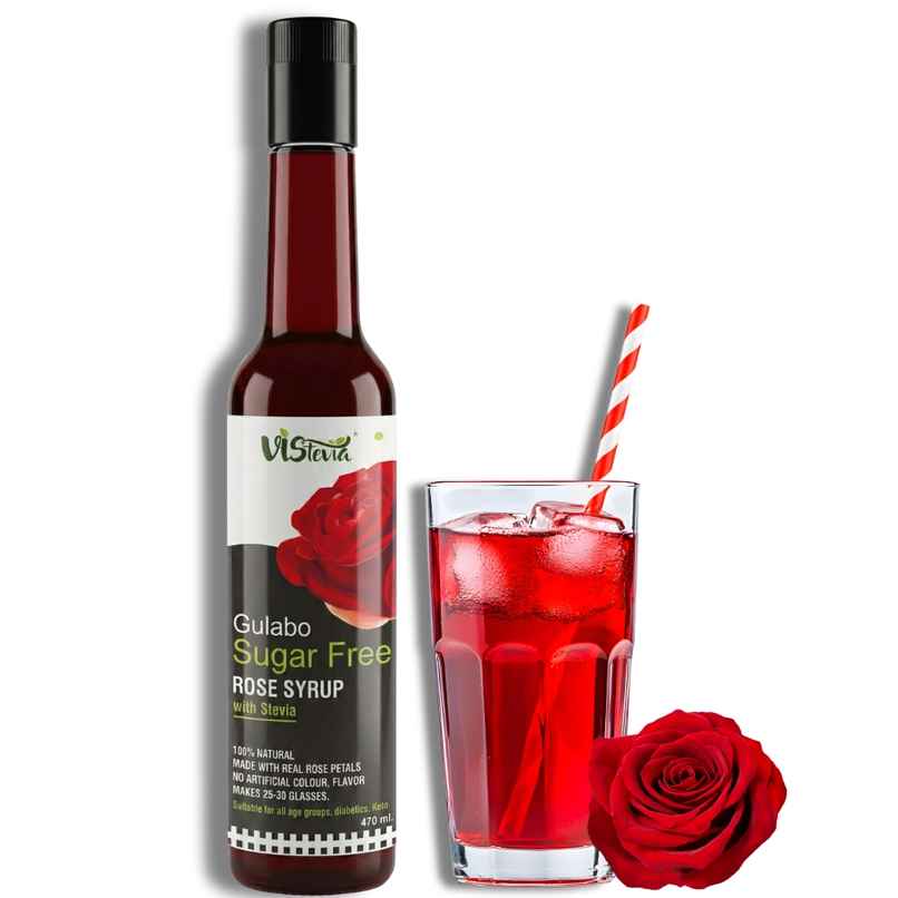 Vistevia Gulabo Sugar Free Rose Syrup Vistevia Gulabo Sugar Free Rose Syrup