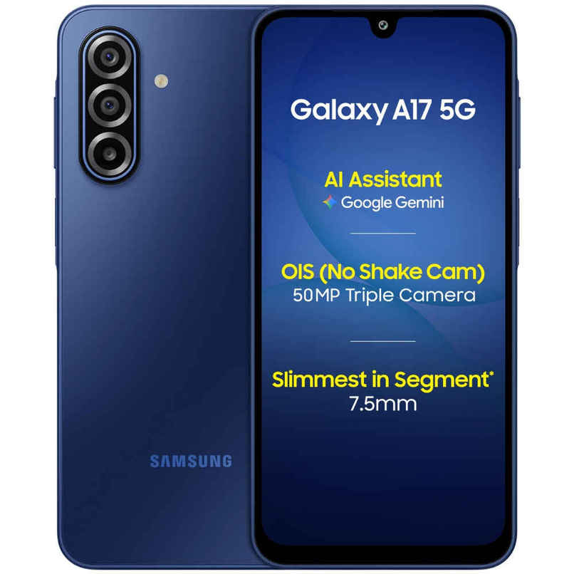 Samsung Galaxy A17 5G Blue 6GB RAM 128GB Storage 50MP Camera Super AMOLED Gorilla Glass Victus AI