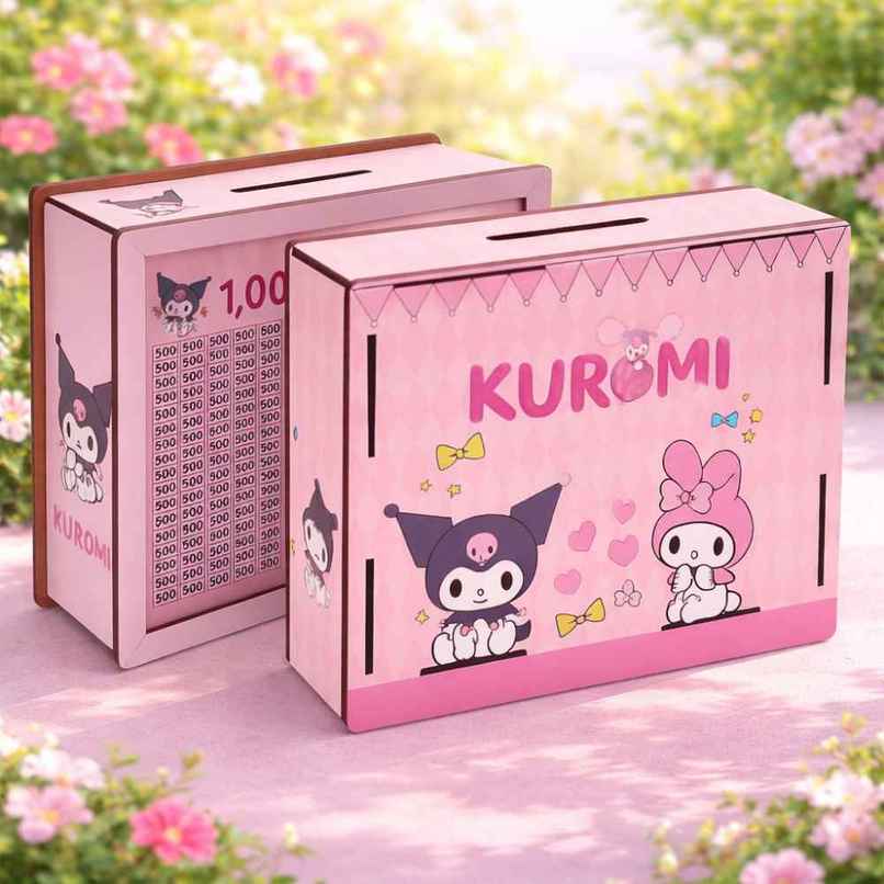 Fablue Wooden Kuromi Design Money Bank for Kids Fablue Wooden Kuromi Design Money Bank for Kids