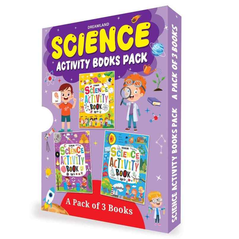 Science Activity Books for kid Set of 3 | Book Gift Pack | Books for Kid | Science Activities Books