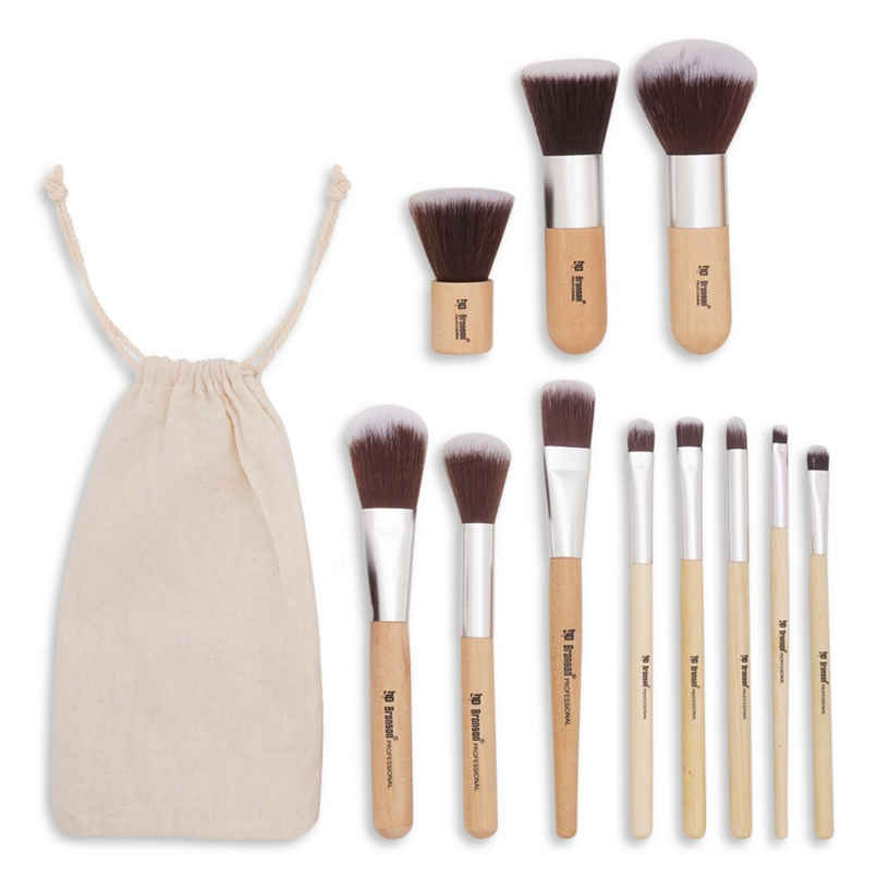 Bronson Professional Makeup Brush Collection | Synthetic Brushes with Storage Bag Bronson Professional Makeup Brush Collection | Synthetic Brushes with Storage Bag